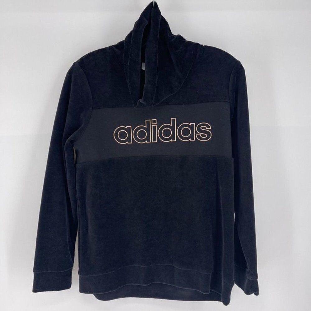 Adidas Girls Size XL/16 Black Fleece Turtleneck Top